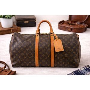 Authentic Louis Vuitton Keepall 55 Monogram Canvas Duffel Bag –Vintage